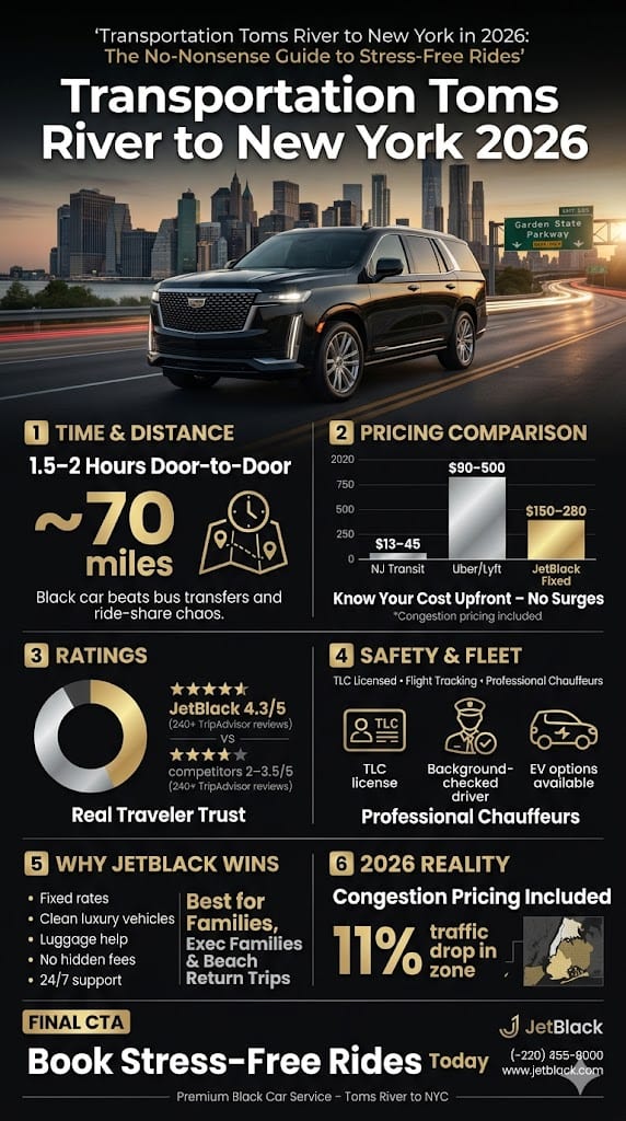 Infographic Transportation Toms River To New York
