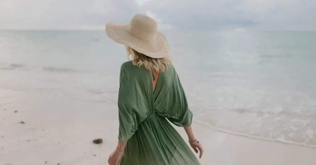 The Best Resource For Atlantic City Taxi And Minivan Services: Jetblack! 10 April 12, 2026 Back View Of Unrecognizable Female Tourist Wearing Straw Hat And Summer Dress Standing On Seashore In Cloudy Day