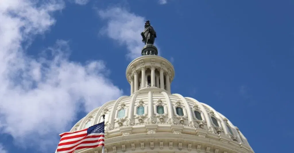 Experience Hassle-Free Airport Transportation With The Best Car Service From Newark Airport 2 April 13, 2026 Capture Of The U.s. Capitol Dome With An American Flag Waving Against A Blue Sky In Washington, D.c.