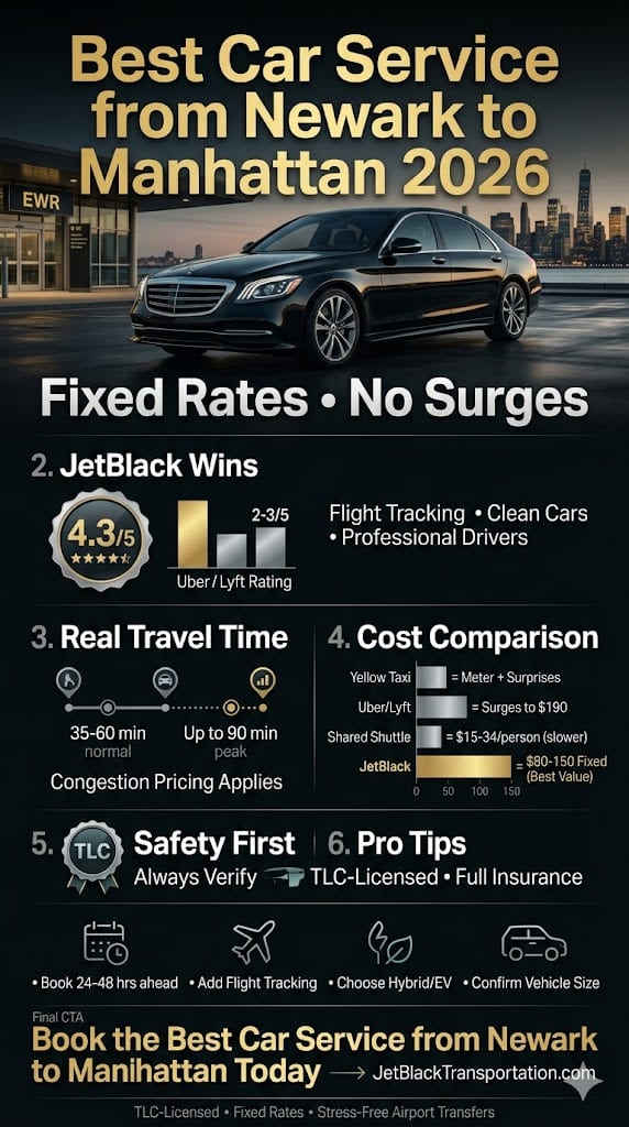 Infographic Best Car Service From Newark To Manhattan