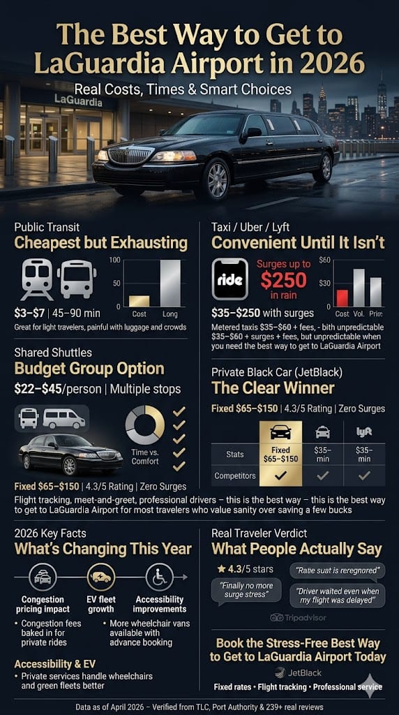 Infographic Best Way To Get To Laguardia Airport