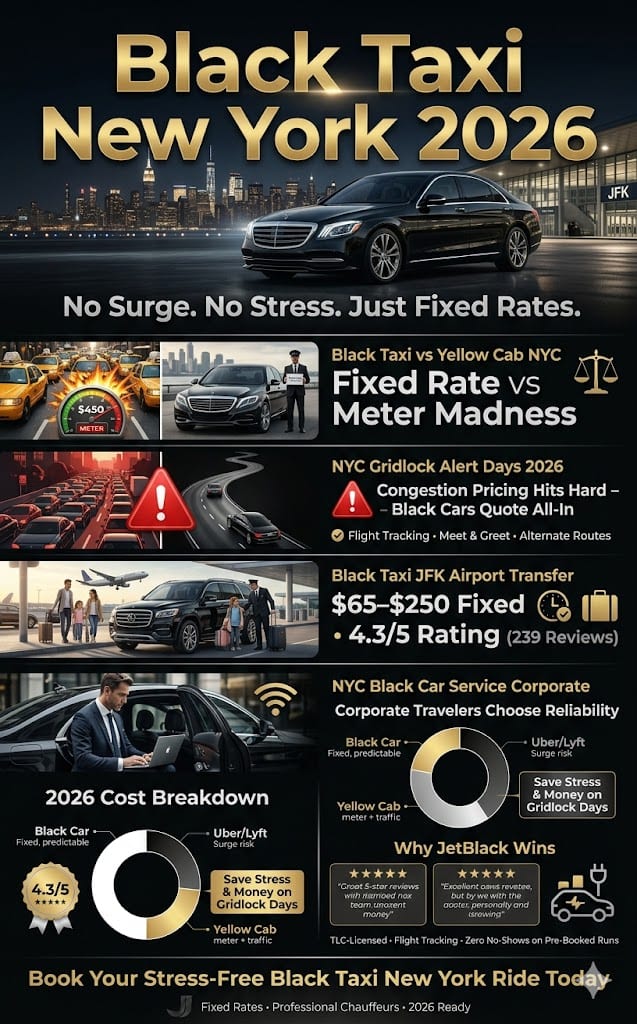 Infographic Black Taxi New York