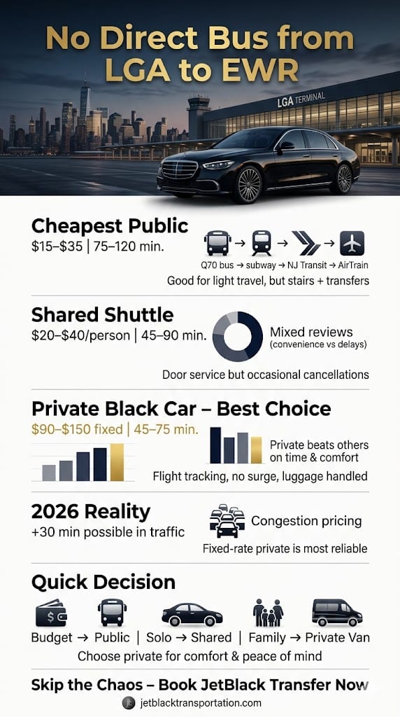 Infographic Bus From Lga To Ewr