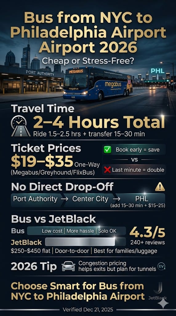 Infographic Bus From Nyc To Philadelphia Airport