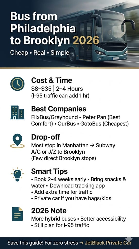 Infographic Bus From Philadelphia To Brooklyn