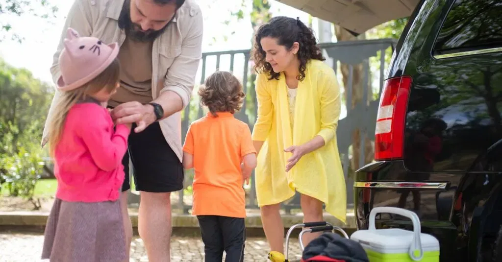 Jetblack Sedan Providing A Reliable Car Service From Newark Airport At Terminal B, With The Terminal’s Vibrant Lights In The Background.