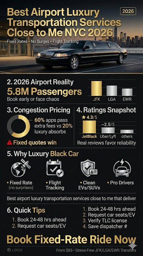Infographic Best Airport Luxury Transportation Services Close To Me
