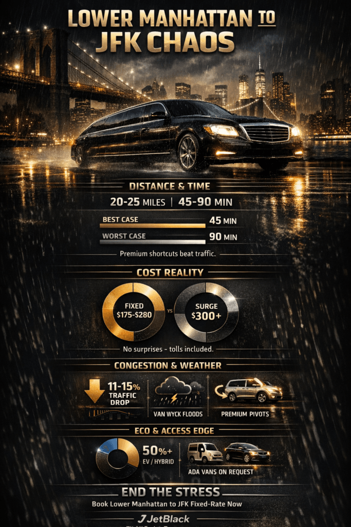 Infographic Lower Manhattan To Jfk