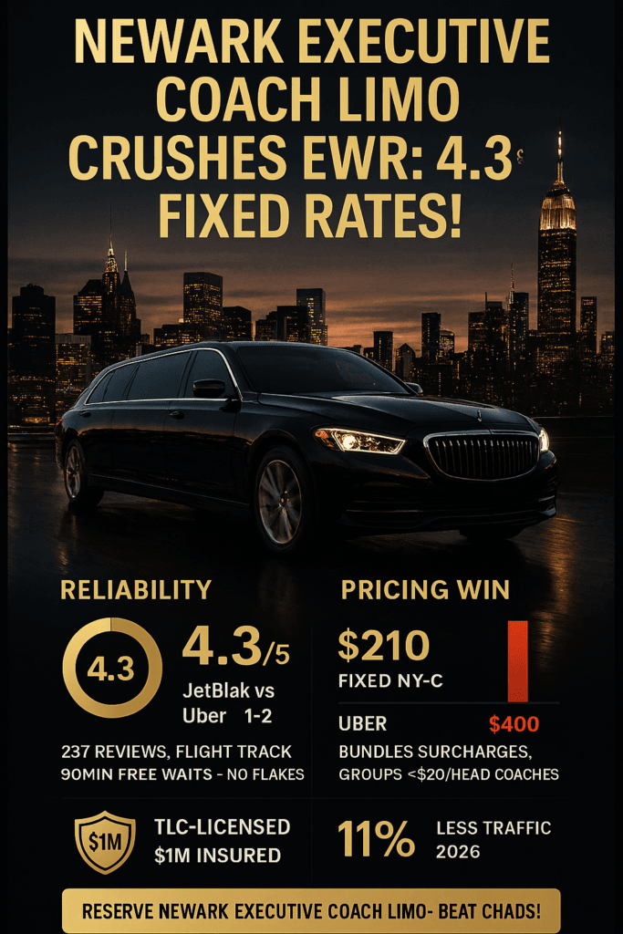 Infographic Newark Executive Coach Limo