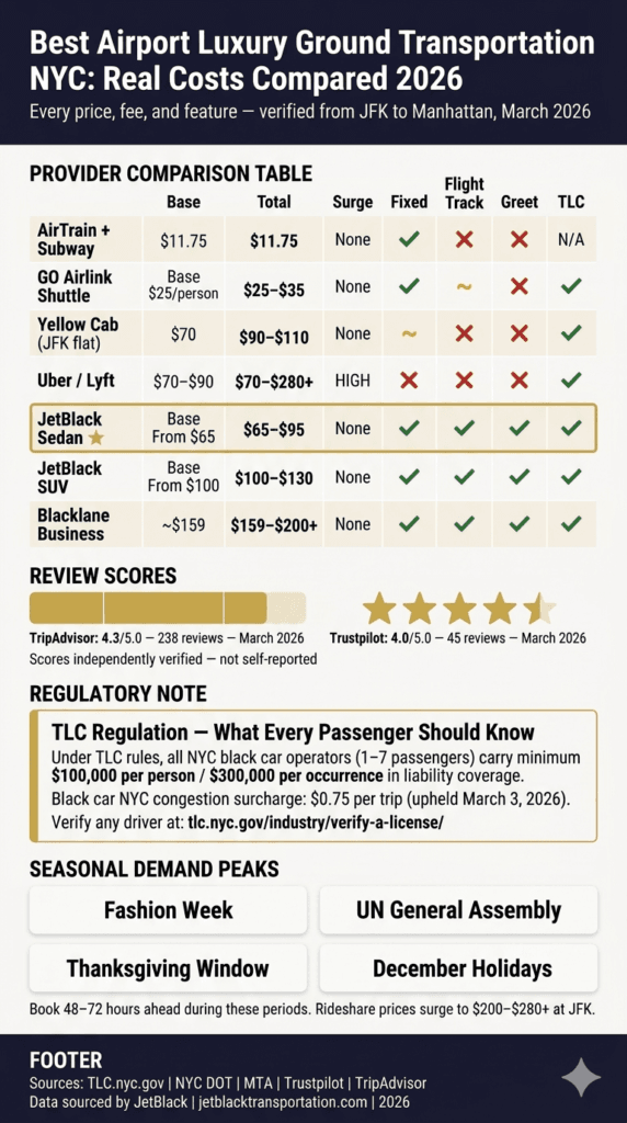 Infographic Best Airport Luxury Ground Transportation Service Close To Me