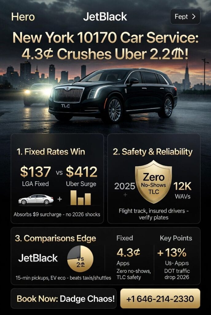 Infographic New York 10170 Car Service