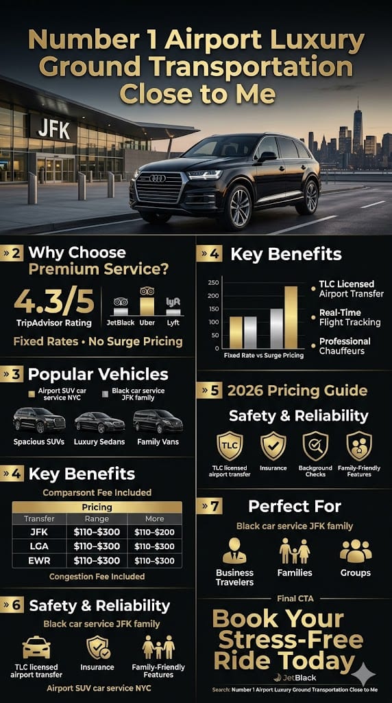 Infographic Number 1 Airport Luxury Ground Transportation Close To Me