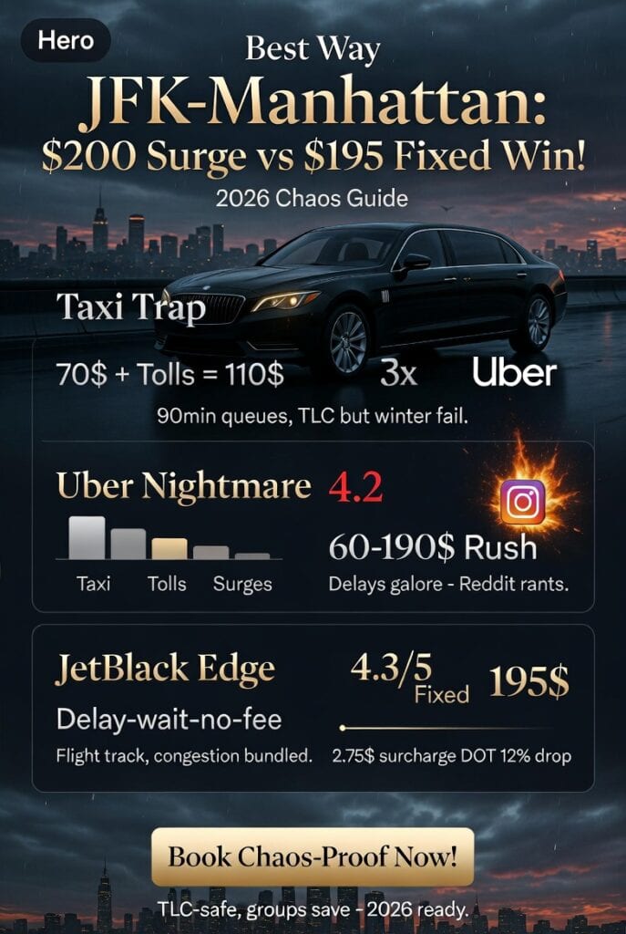 Infographic Best Way To Get From Jfk To Manhattan