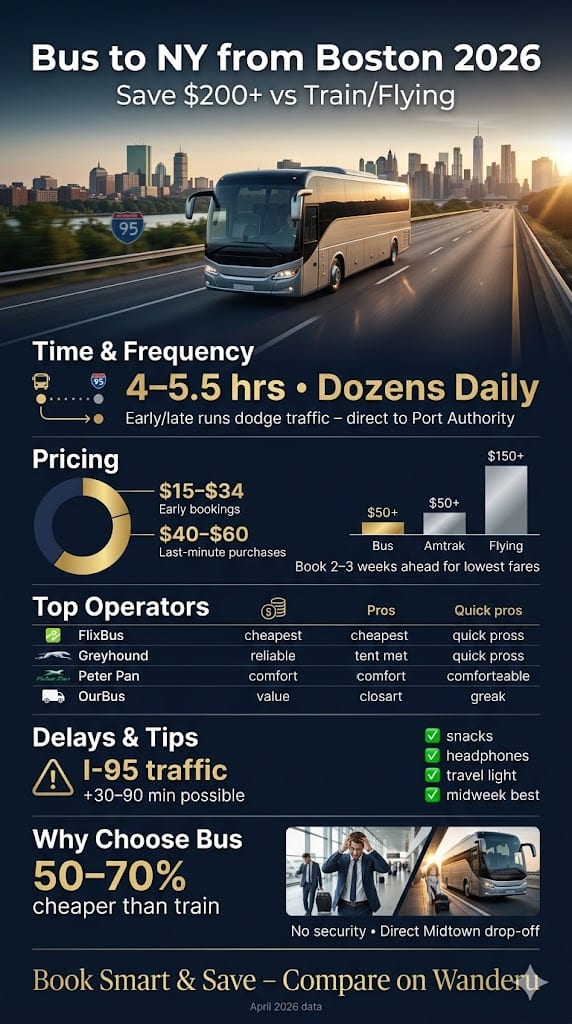 Infographic Bus To Ny From Boston