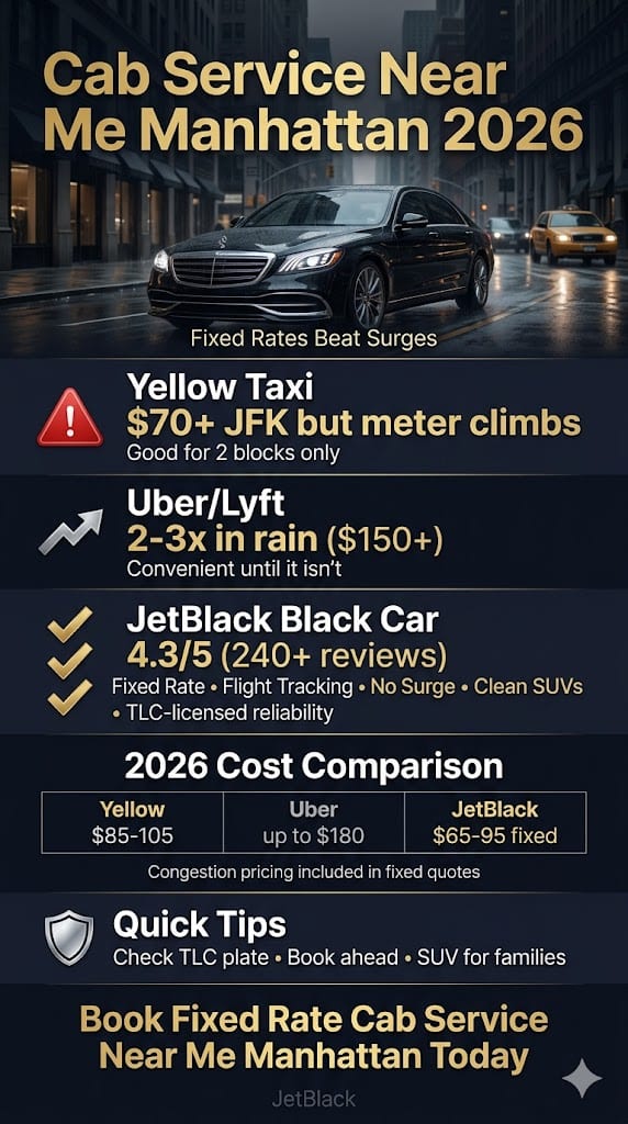 Infographic Cab Service Near Me Manhattan