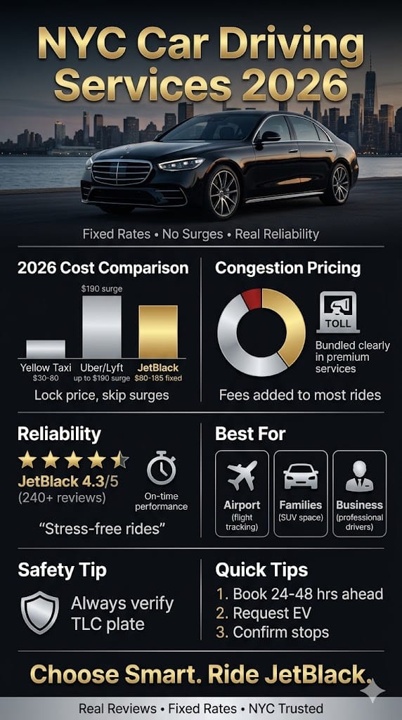 Infographic Car Driving Services