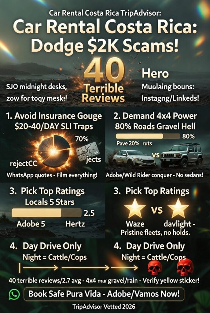 Infographic Car Rental Costa Rica Tripadvisor