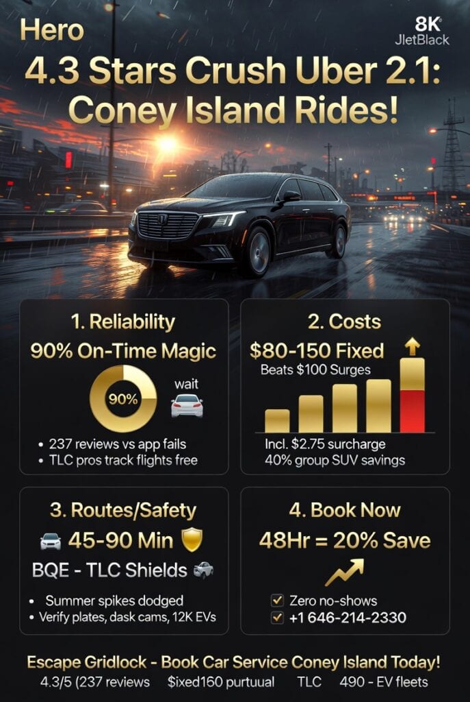 Infographic Car Service Coney Island