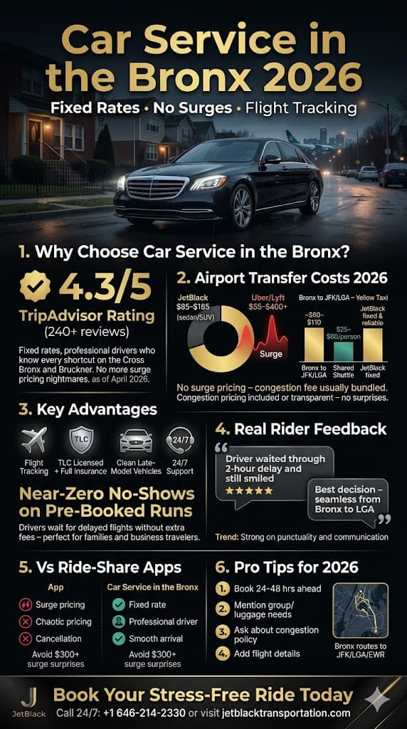 Infographic Car Service In The Bronx