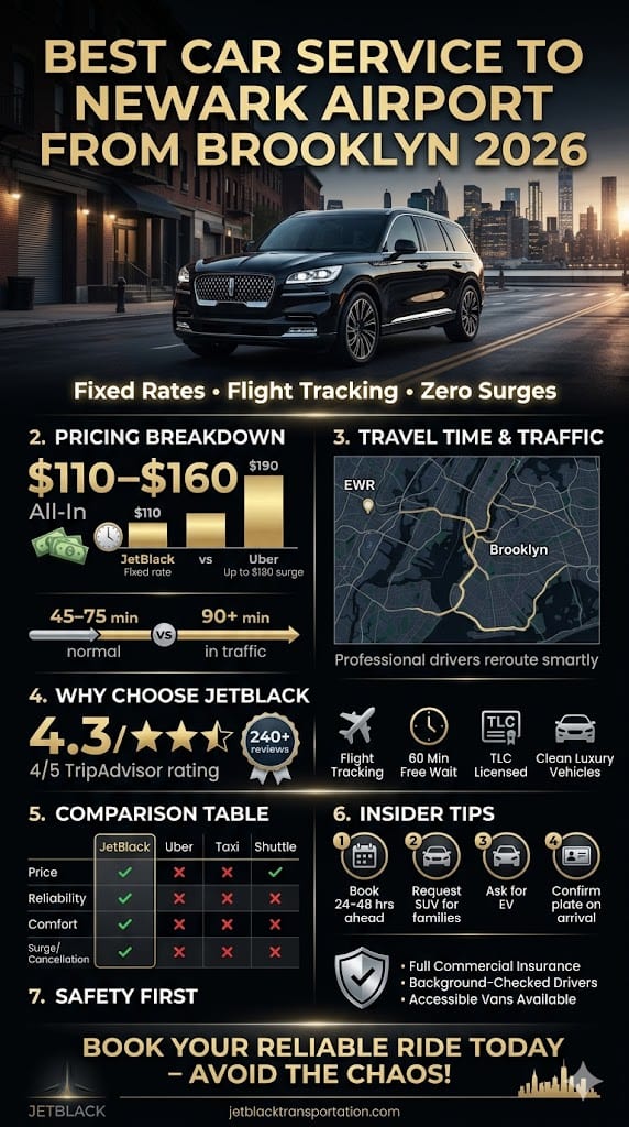 Infographic Car Service To Newark Airport From Brooklyn