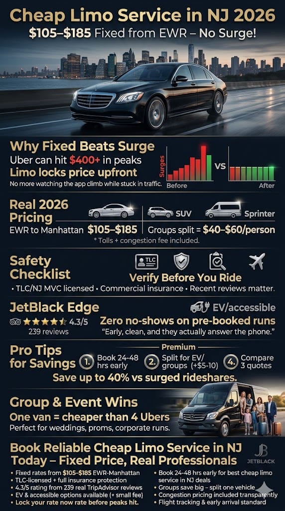 Infographic Cheap Limo Service In Nj
