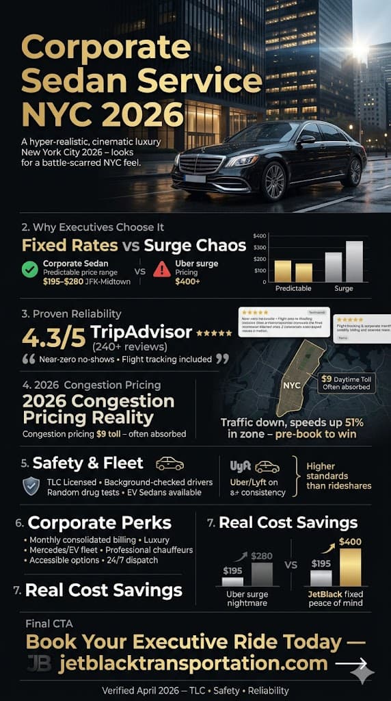 Corporate Sedan Service Nyc: 7 Proven Facts For Buyers In 2026 3 June 8, 2026 Infographic Corporate Sedan Service
