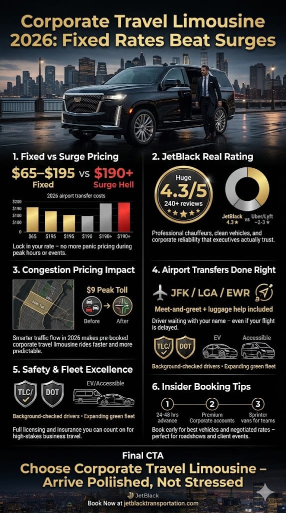 Infographic Corporate Travel Limousine