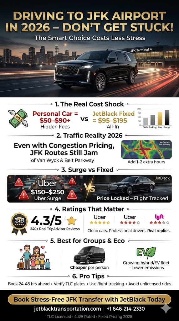 Infographic Driving To Jfk Airport