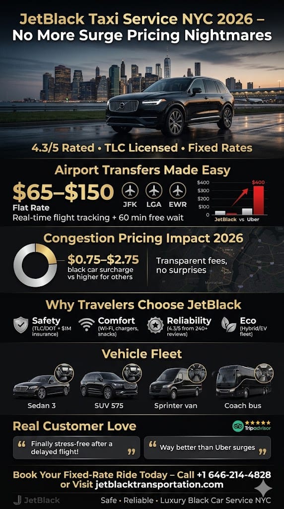 Infographic Jetblack Taxi Service