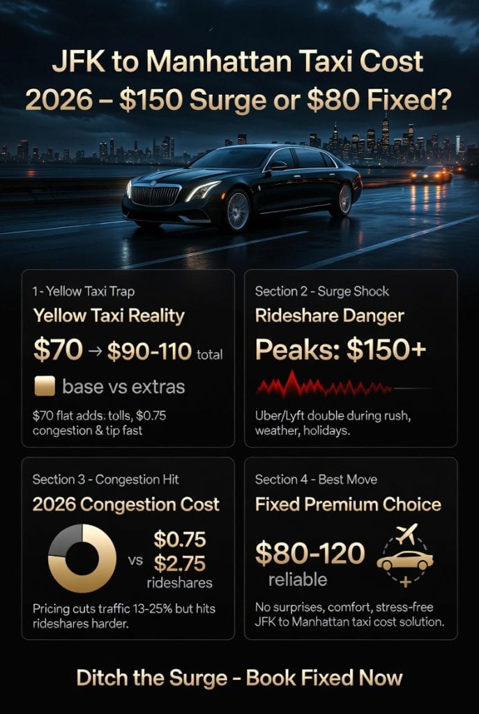 Infographic Jfk To Manhattan Taxi Cost