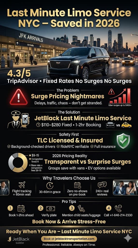 Infographic Last Minute Limo Service