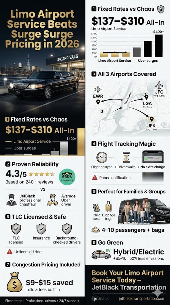 Limo Airport Service Nyc: 7 Honest Facts For Families In 2026 4 May 31, 2026 Infographic Limo Airport Service
