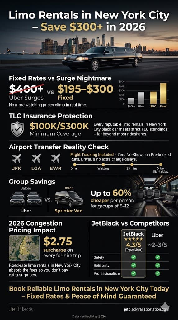 Limo Rentals In New York City: 7 Honest Facts For Families 2026 3 May 29, 2026 Infographic Limo Rentals In New York City
