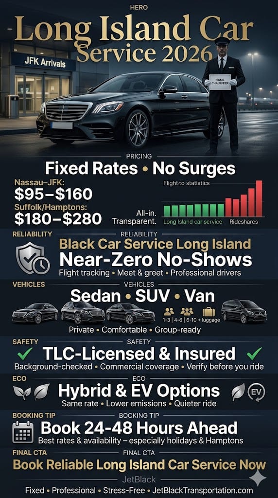 Infographic Long Island Car Service