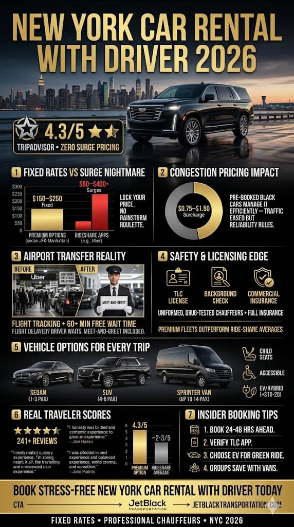 New York Car Rental With Driver: 6 Honest Facts For Families 2026 3 June 14, 2026 Infographic New York Car Rental With Driver