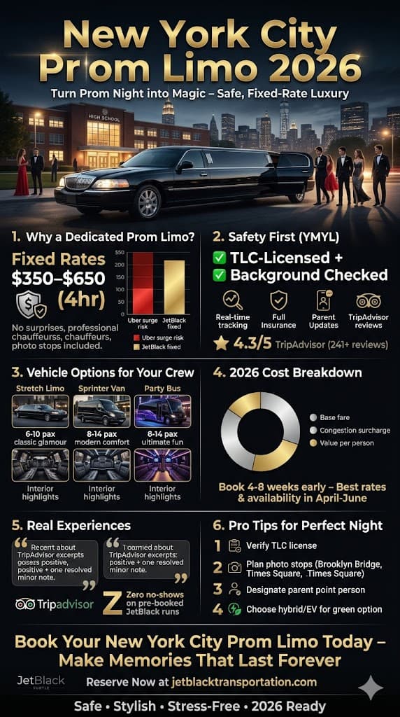 Infographic New York City Prom Limo