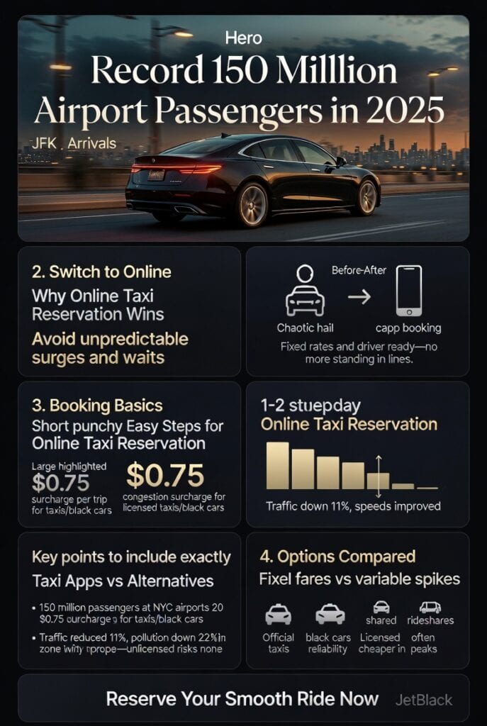 Infographic Online Taxi Reservation