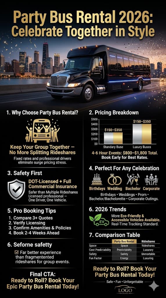 Party Bus Rental Nyc: 6 Honest Seasonal Facts For Corporate Planners 2026 3 June 1, 2026 Infographic Party Bus Rental