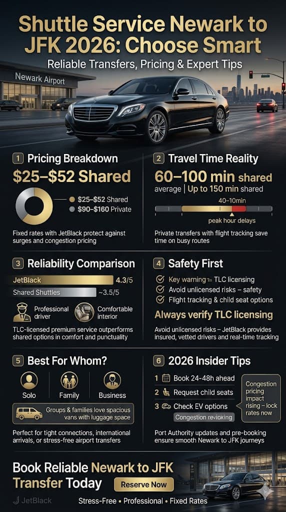 Infographic Shuttle Service Newark To Jfk