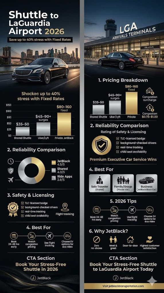 Infographic Shuttle To Laguardia Airport