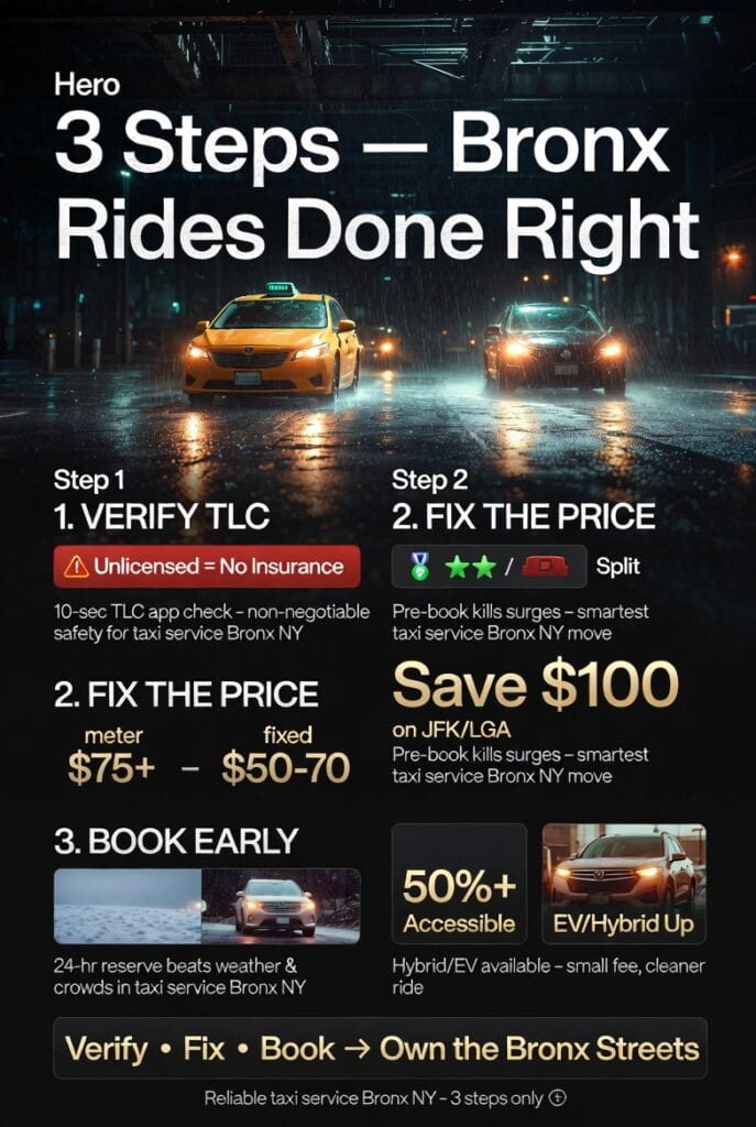 Infographic Taxi Service Bronx Ny
