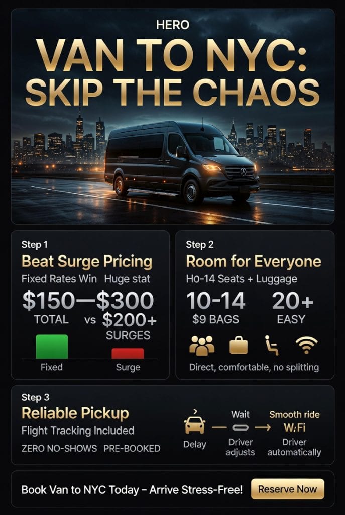 Best Van To Nyc Services In 2026: Your Ultimate Guide To Reliable Airport Transfers 3 April 16, 2026 Infographic Van To Nyc