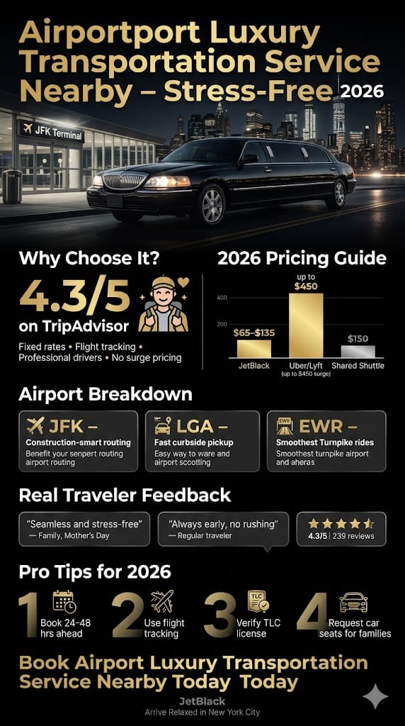 Infographic Airport Luxury Transportation Service Near By