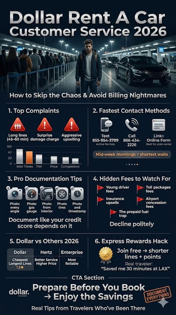 Infographic Dollar Rent A Car Customer Service