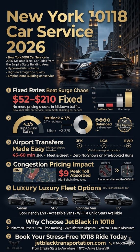 Infographic New York 10118 Car Service