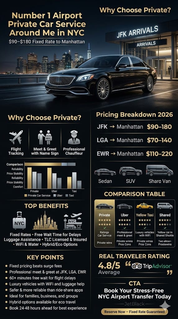 Number 1 Airport Private Car Service Around Me: 7 Honest Facts For Families In 2026 3 May 24, 2026 Infographic Number 1 Airport Private Car Service Around Me