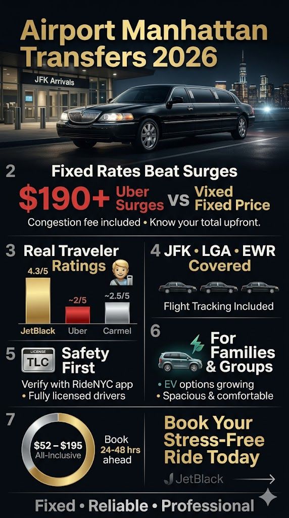 Airport Manhattan Transfers In 2026: Your No-Stress Guide To Beating The Chaos 3 April 12, 2026 Infographic Airport Manhattan