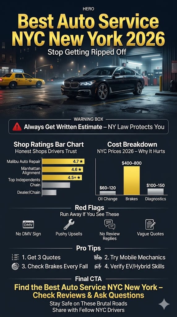 Infographic Best Auto Service Nyc New York