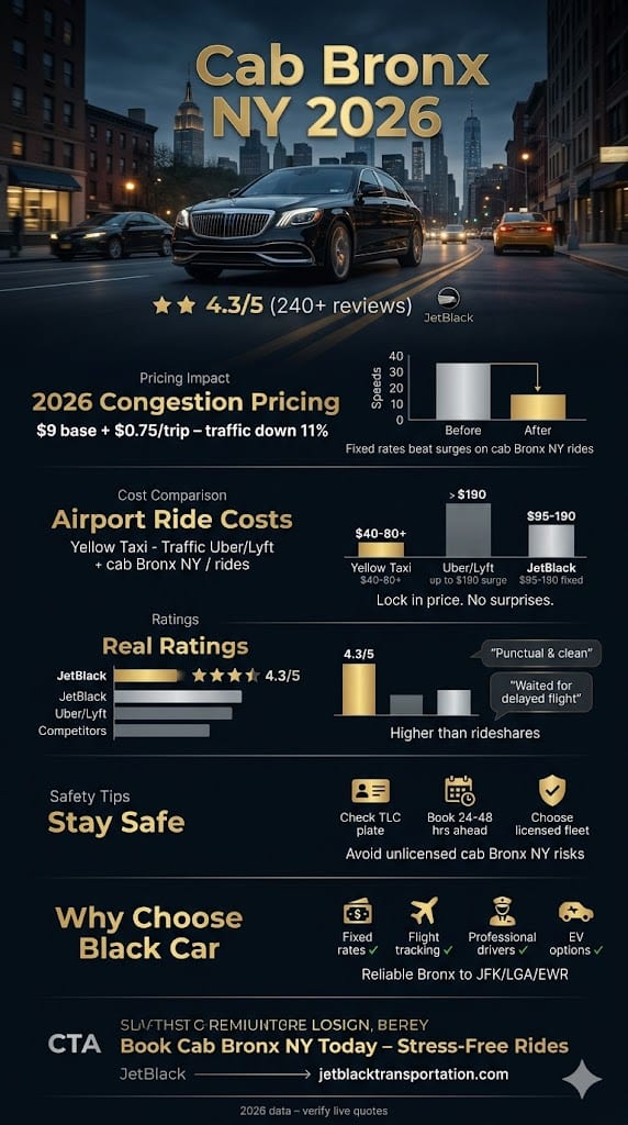 Infographic Cab Bronx Ny
