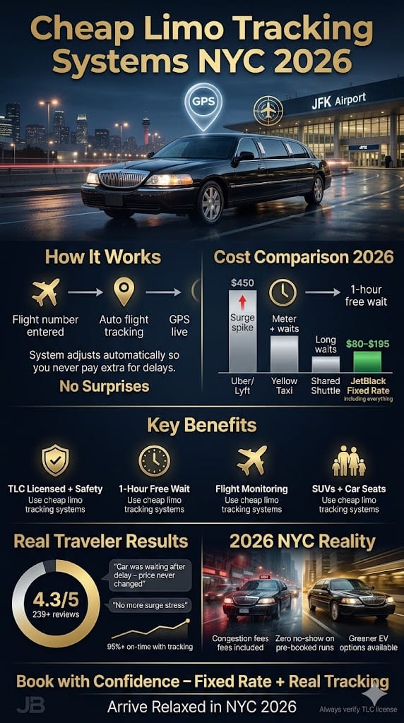 Infographic Cheap Limo Tracking Systems